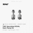 Specialized Roval Rapide integrated handlebar lock nut set - argent shine high-strength titanium components
