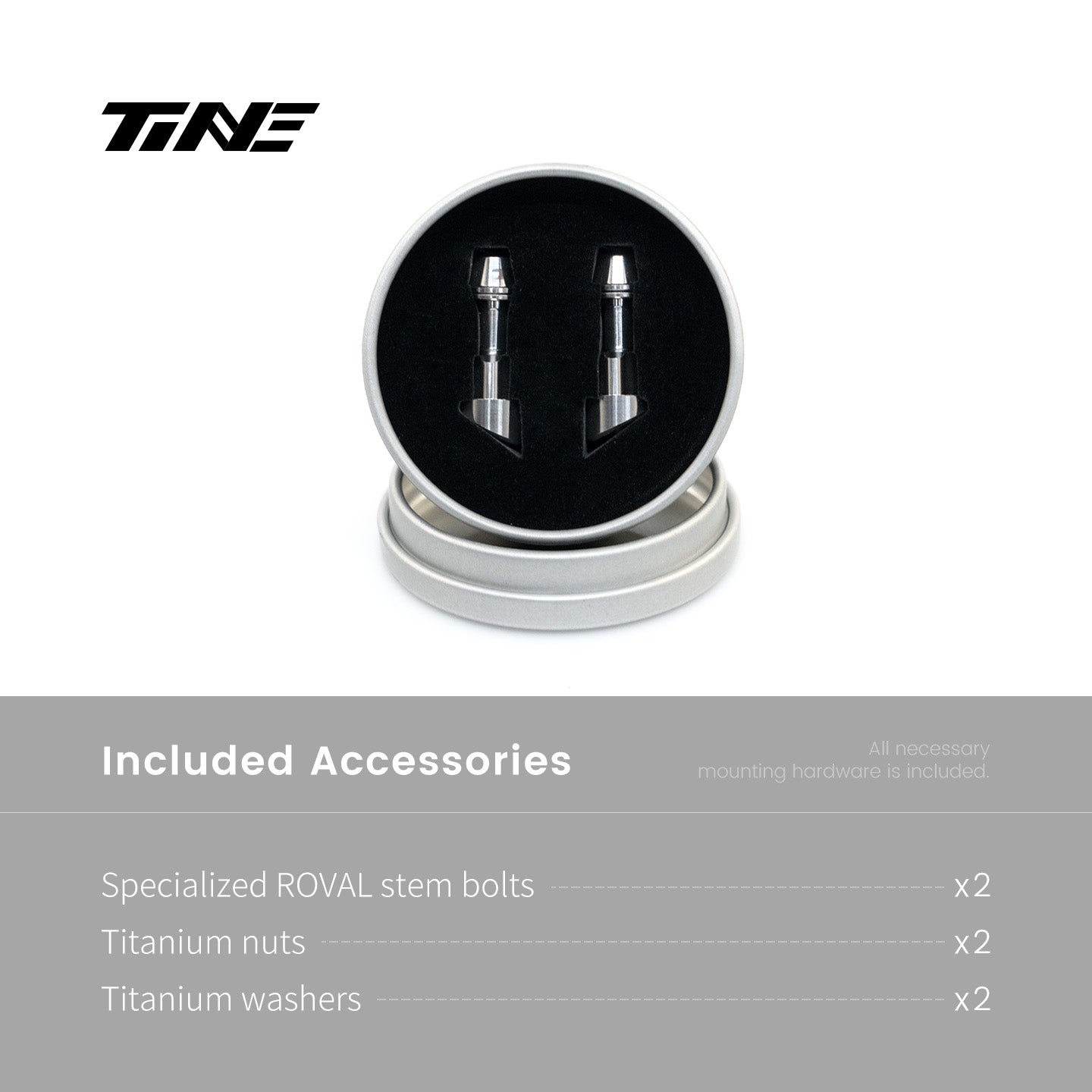 Specialized Roval Rapide Integrated Handlebar lock nut Titanium Stem bolt Set