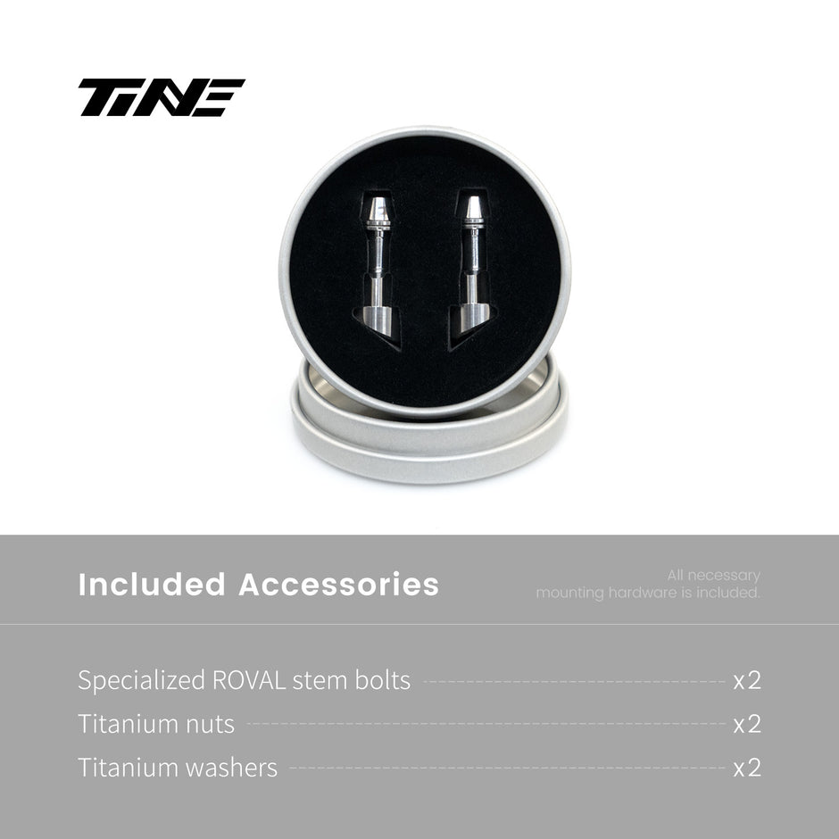 Specialized Roval Rapide Integrated Handlebar lock nut Titanium Stem bolt Set