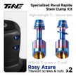 Specialized Roval Rapide Integrated Handlebar lock nut Titanium Stem bolt Set