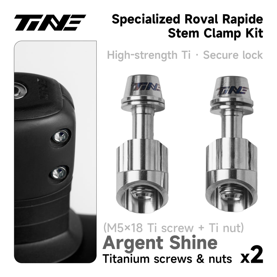 Specialized Roval Rapide Integrated Handlebar lock nut Titanium Stem bolt Set