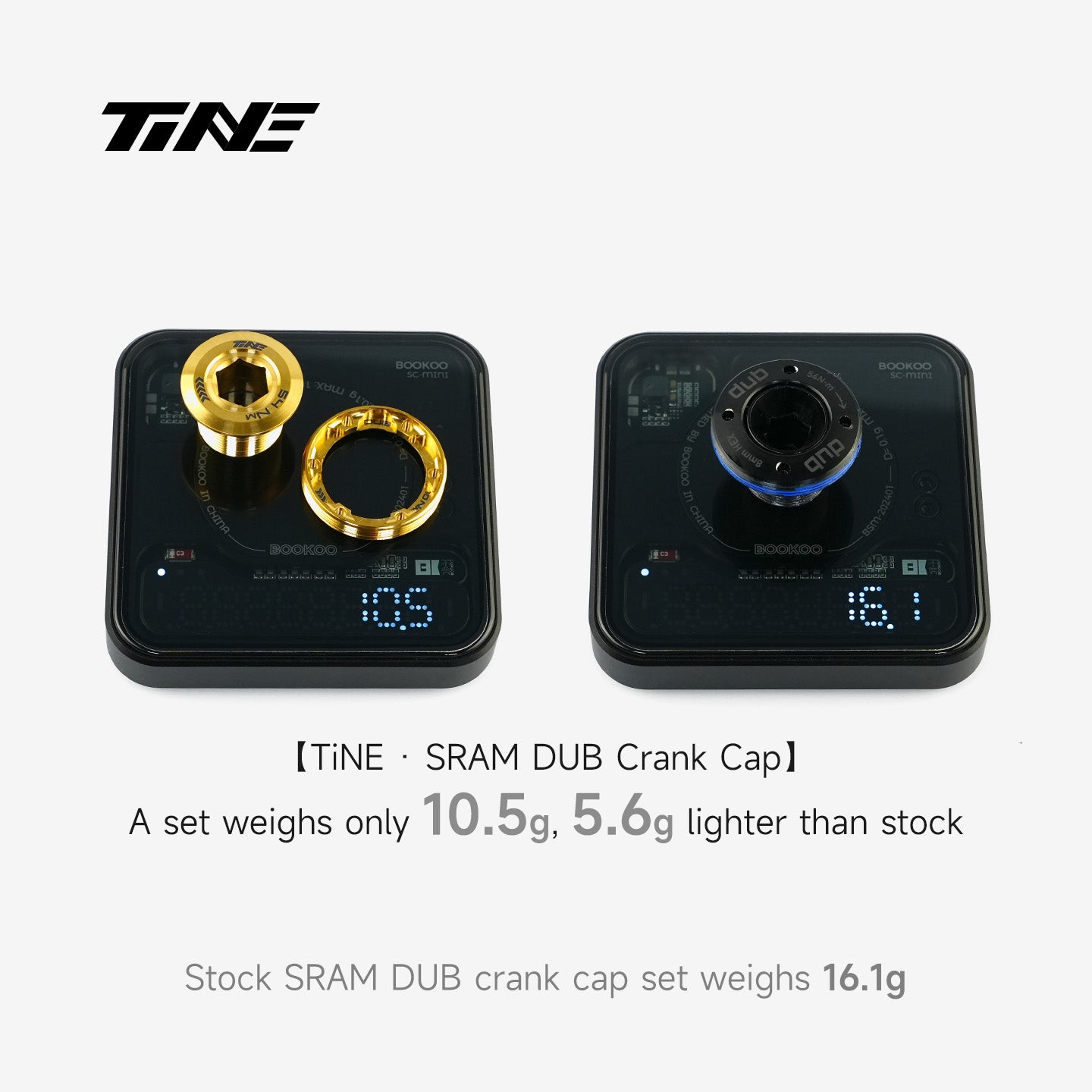 TiNE SRAM DUB Crank Cap | Titanium ultra-light modification part