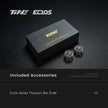 TiNE ECLOS 3g TC4 titanium bar end plugs with branded packaging box