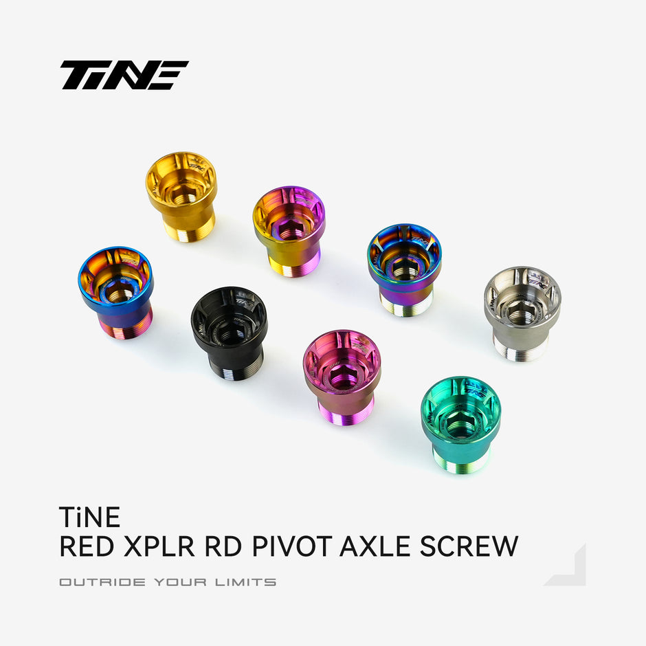 TiNE RED XPLR Titanium Rear Derailleur Pivot Axle Screw
