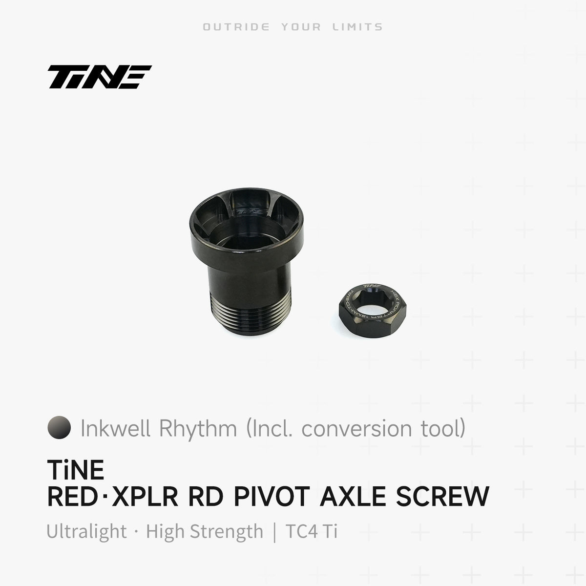 TiNE RED XPLR Titanium Rear Derailleur Pivot Axle Screw