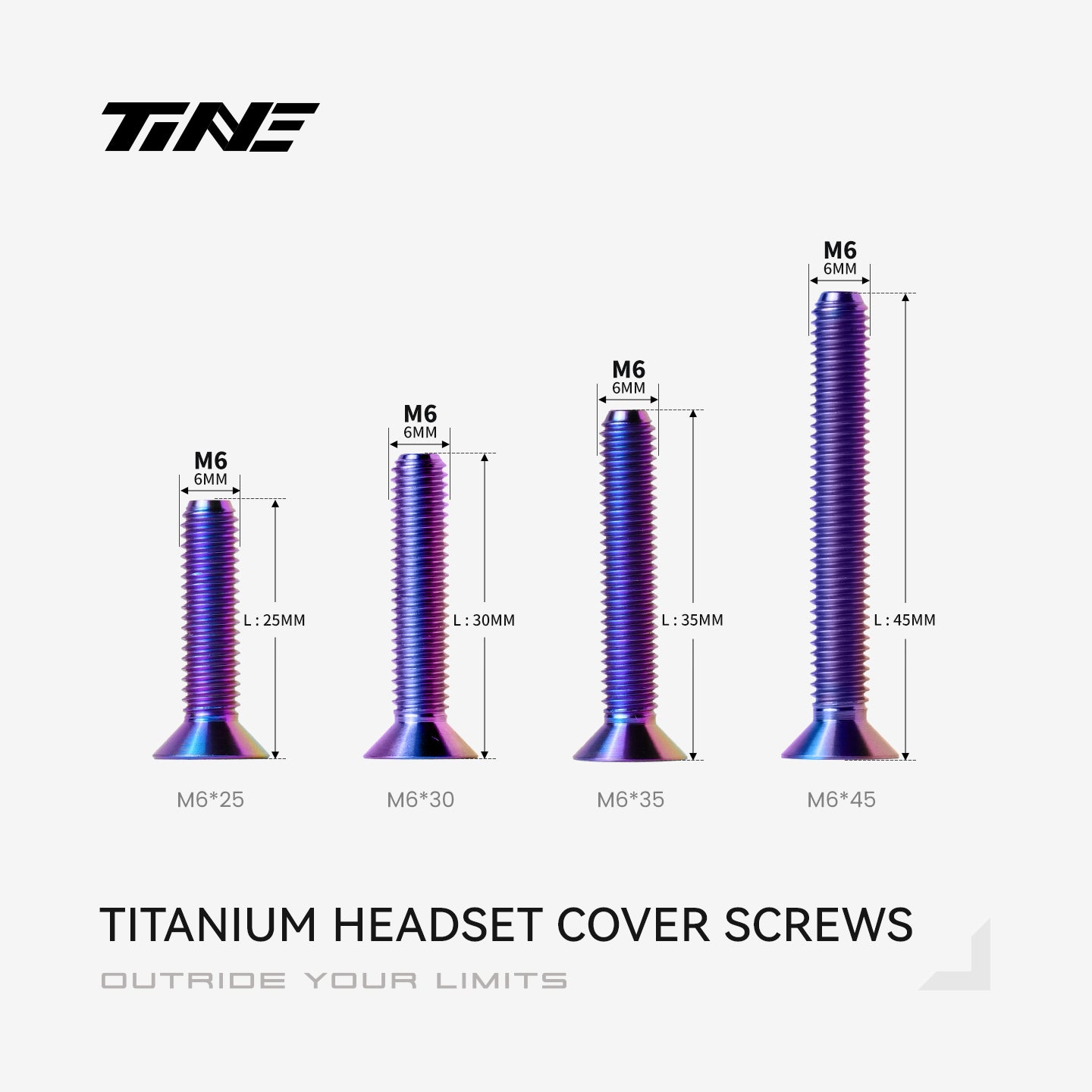 M6 · Head parts Titanium Alloy Screw | handlebar ultra-light modification parts