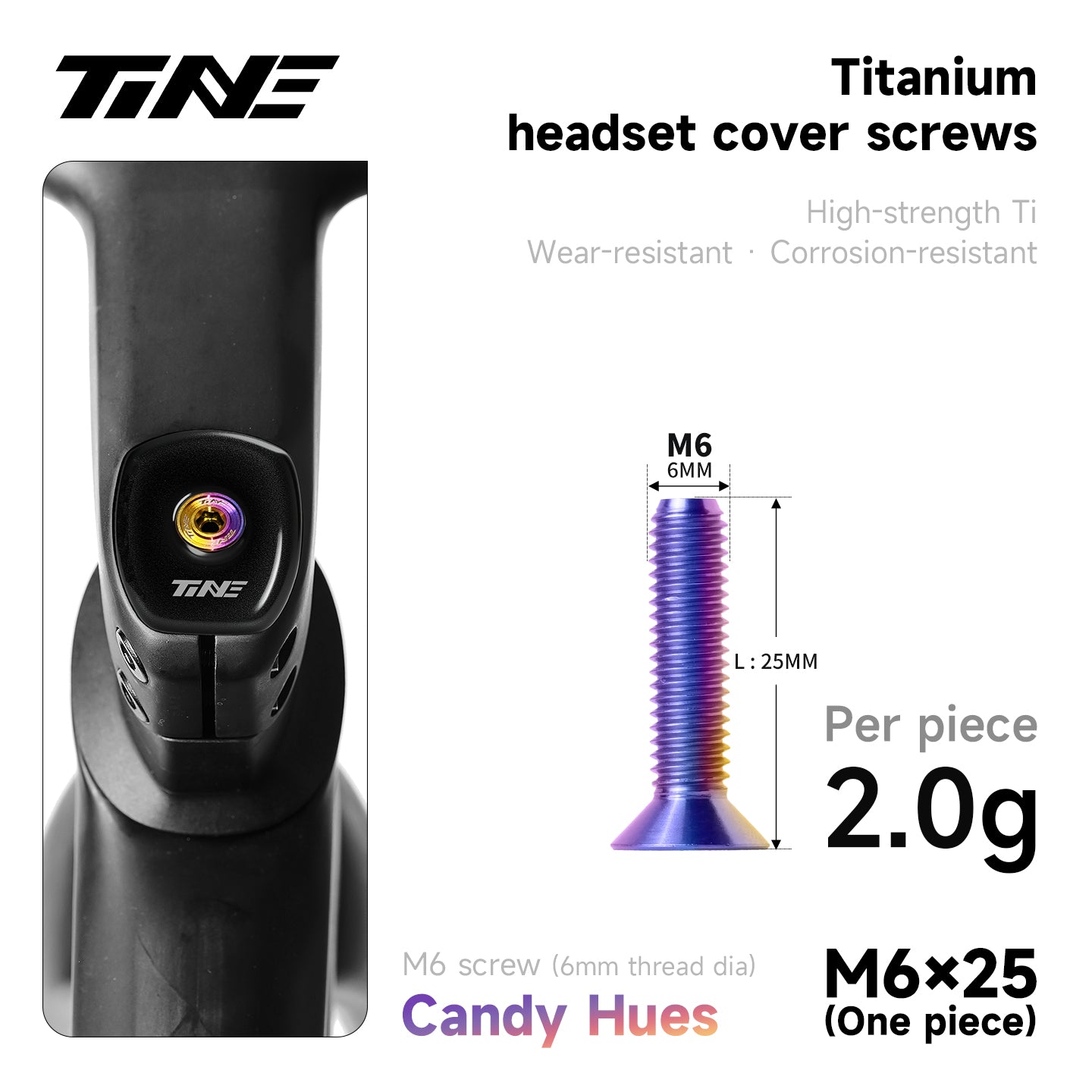 M6 · Head parts Titanium Alloy Screw | handlebar ultra-light modification parts