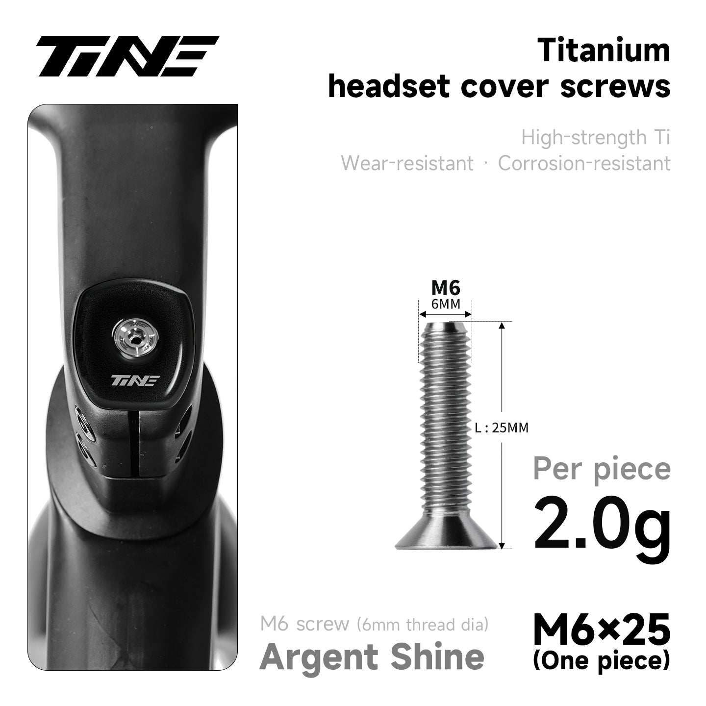 M6 · Head parts Titanium Alloy Screw | handlebar ultra-light modification parts