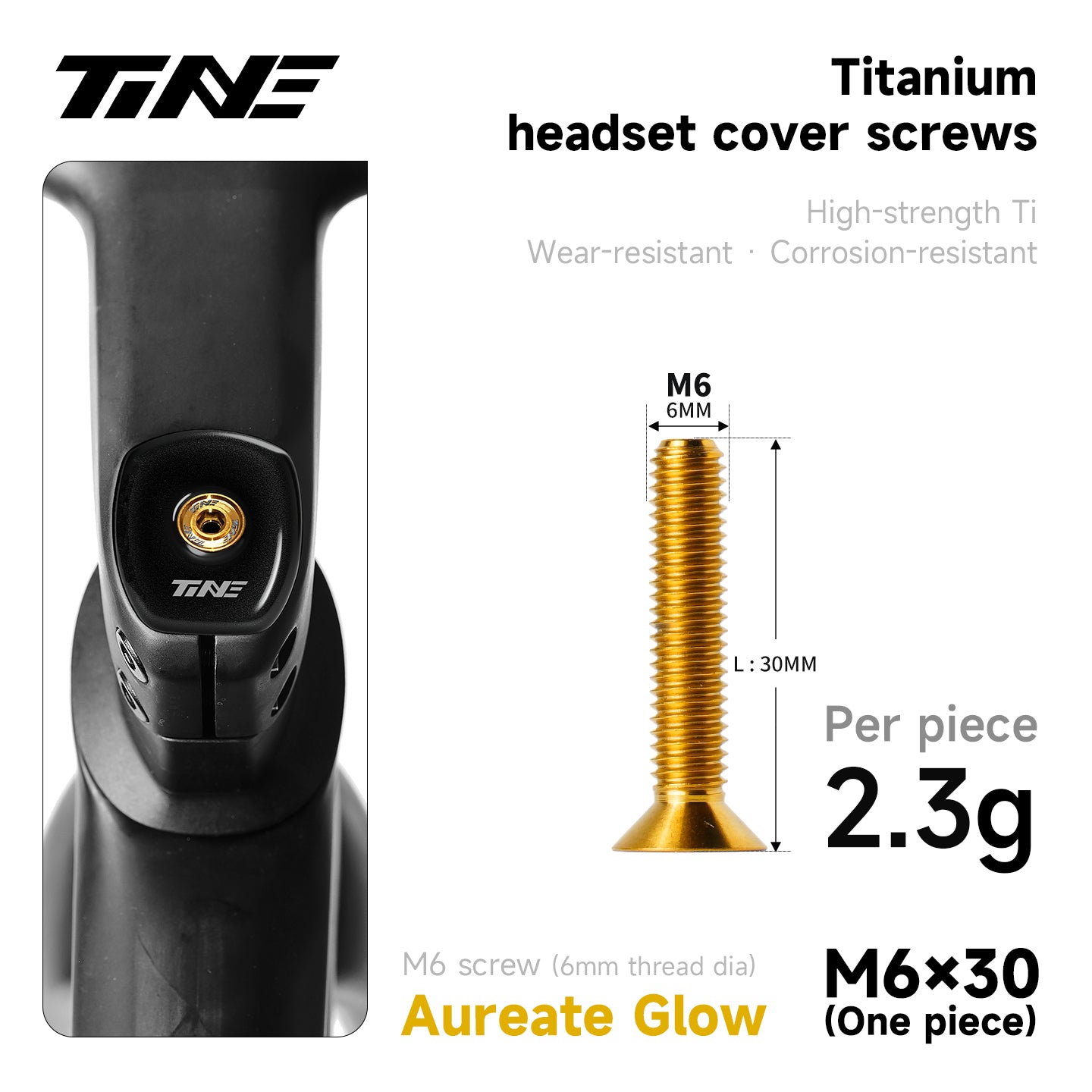 M6 · Head parts Titanium Alloy Screw | handlebar ultra-light modification parts