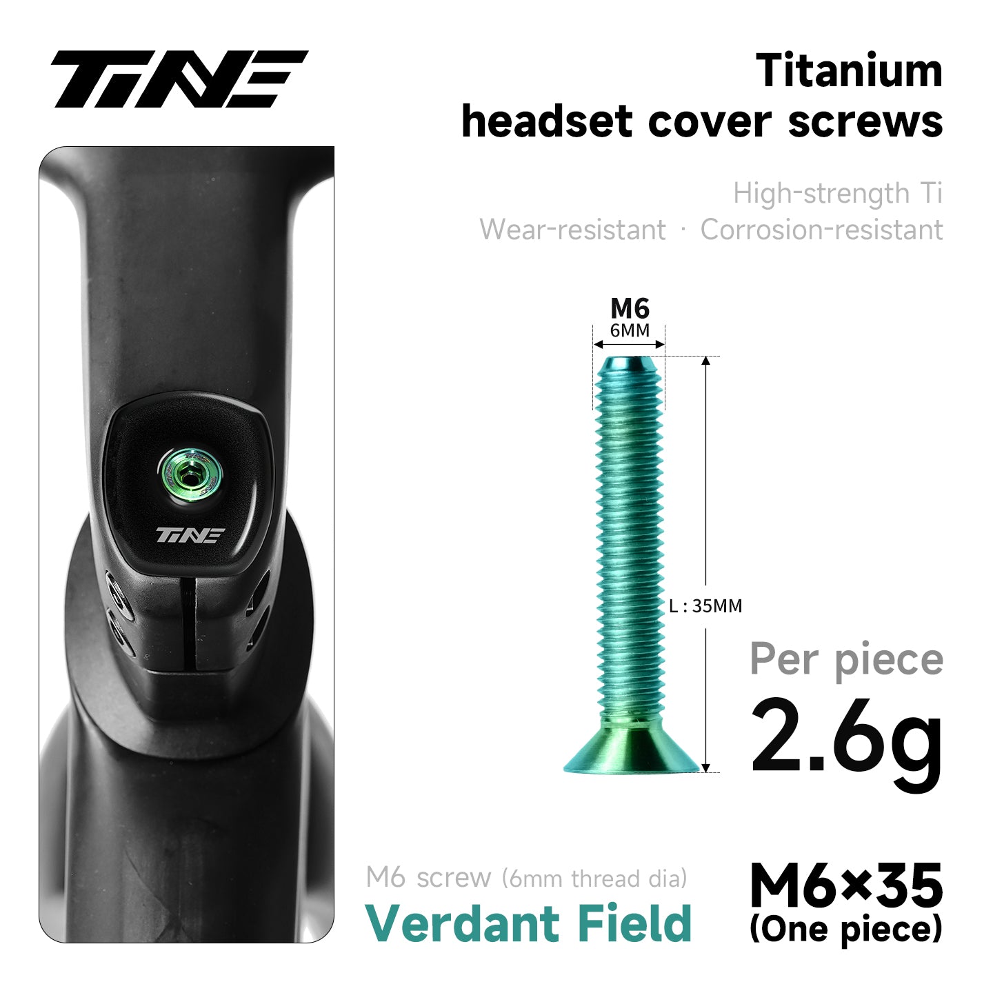 M6 · Head parts Titanium Alloy Screw | handlebar ultra-light modification parts