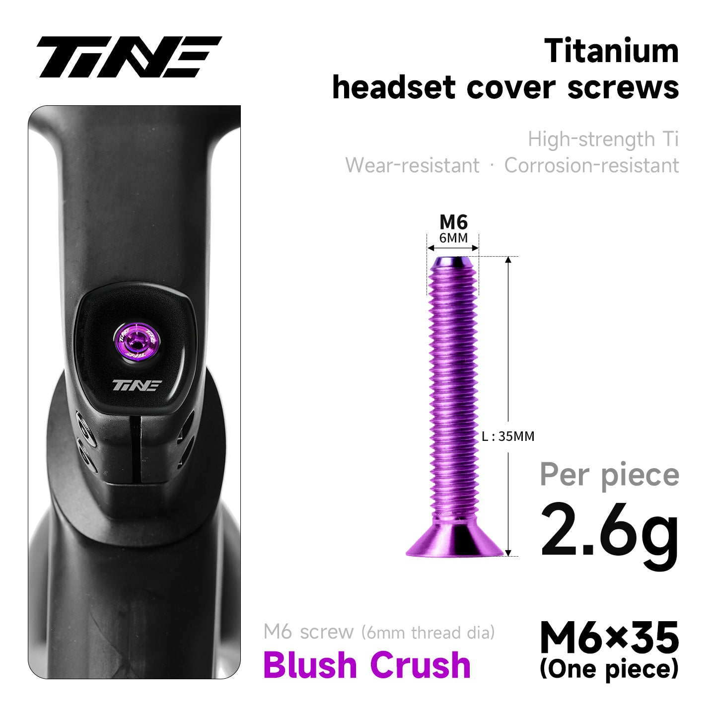M6 · Head parts Titanium Alloy Screw | handlebar ultra-light modification parts