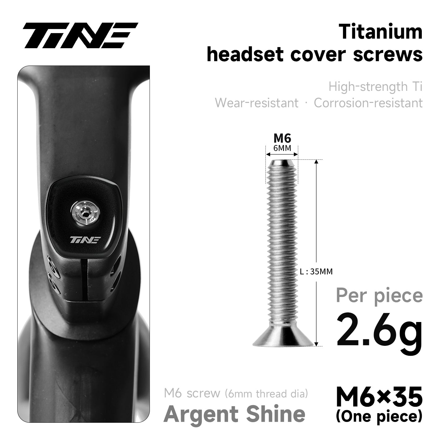 M6 · Head parts Titanium Alloy Screw | handlebar ultra-light modification parts